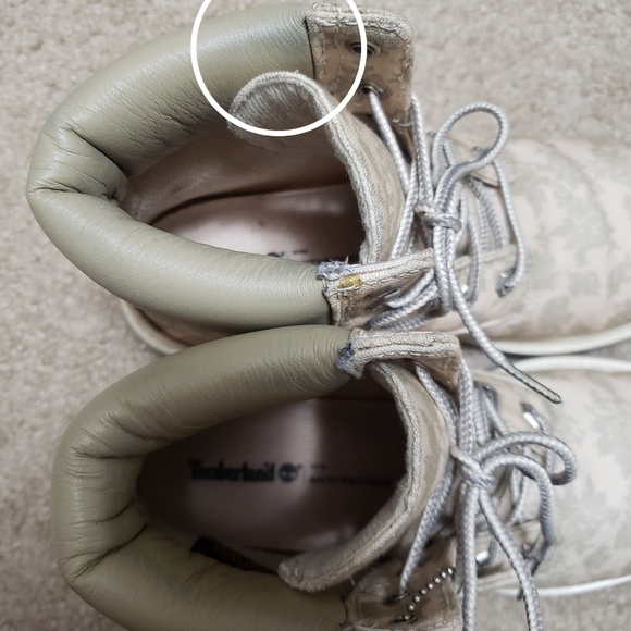 Timberland 6" Limited Edition 6248B Cream Floral boots - Picture 11 of 13